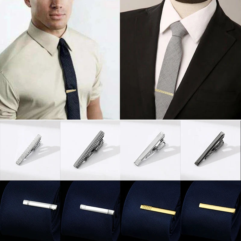 Elegant crystal tie bar for gentleman’s accessories