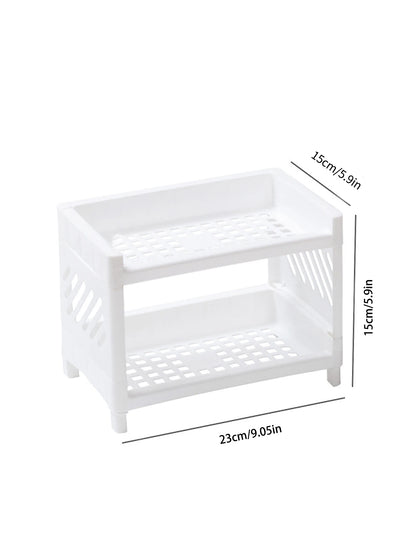 PP rectangular storage rack—perfect for stationery and student desks