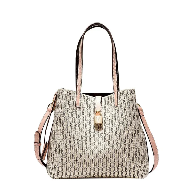 CH Leather Crossbody Bag – Large Capacity Daily Tote