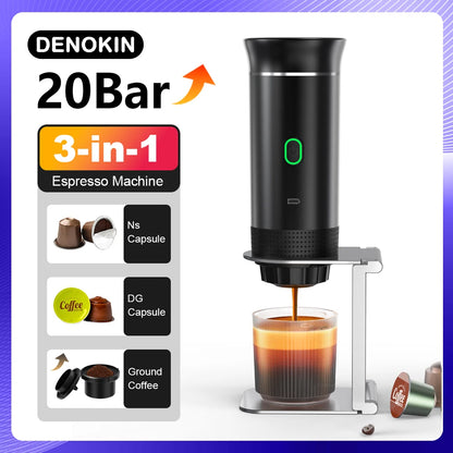 Electric handheld espresso maker—perfect for on-the-go brewing