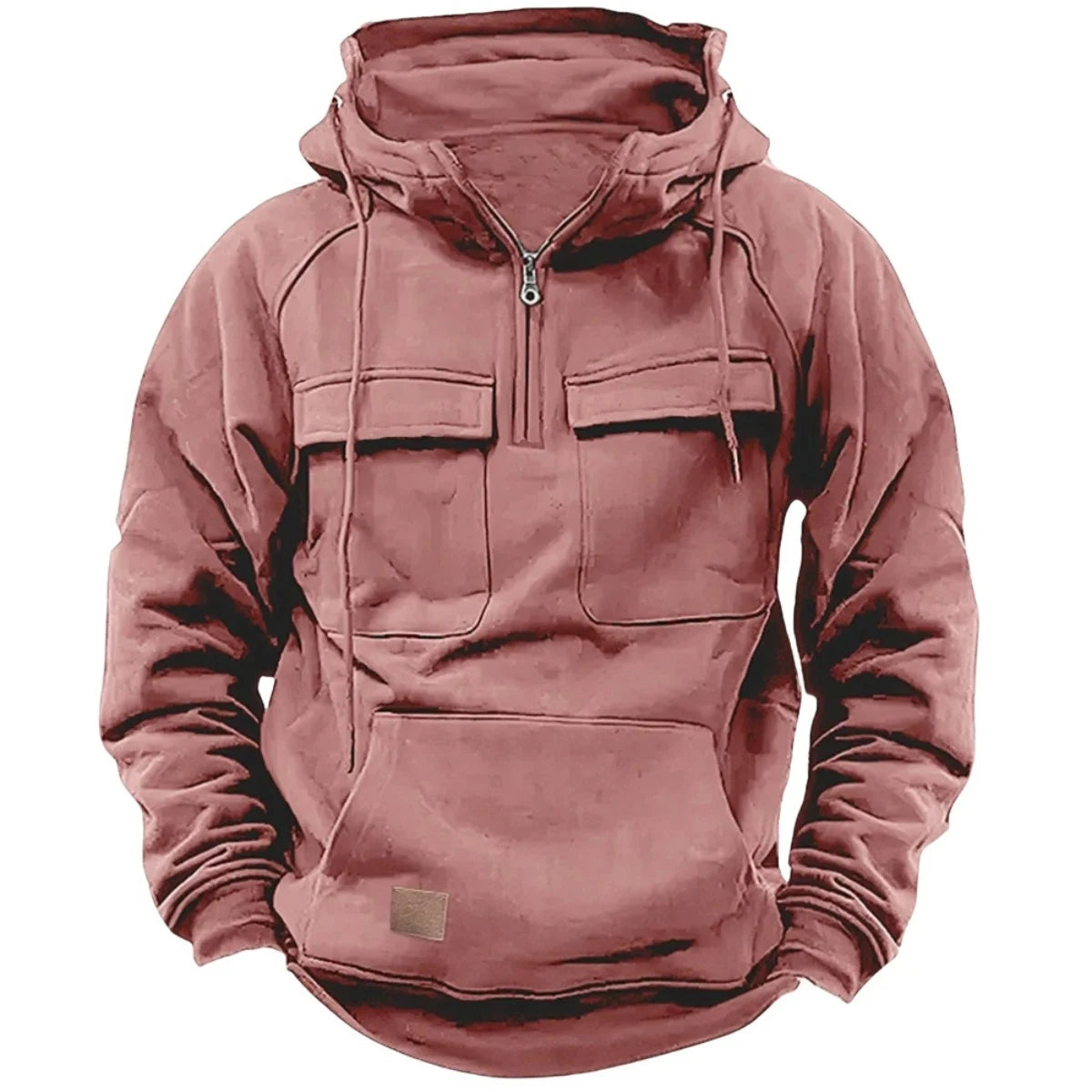 Men’s thick outdoor hooded sweatshirt with pockets