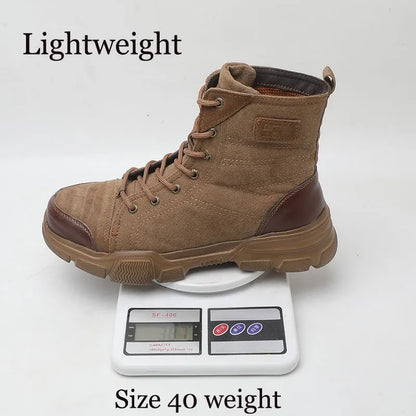 SUADEX Steel Toe Work Boots for Men — Indestructible Safety Boots
