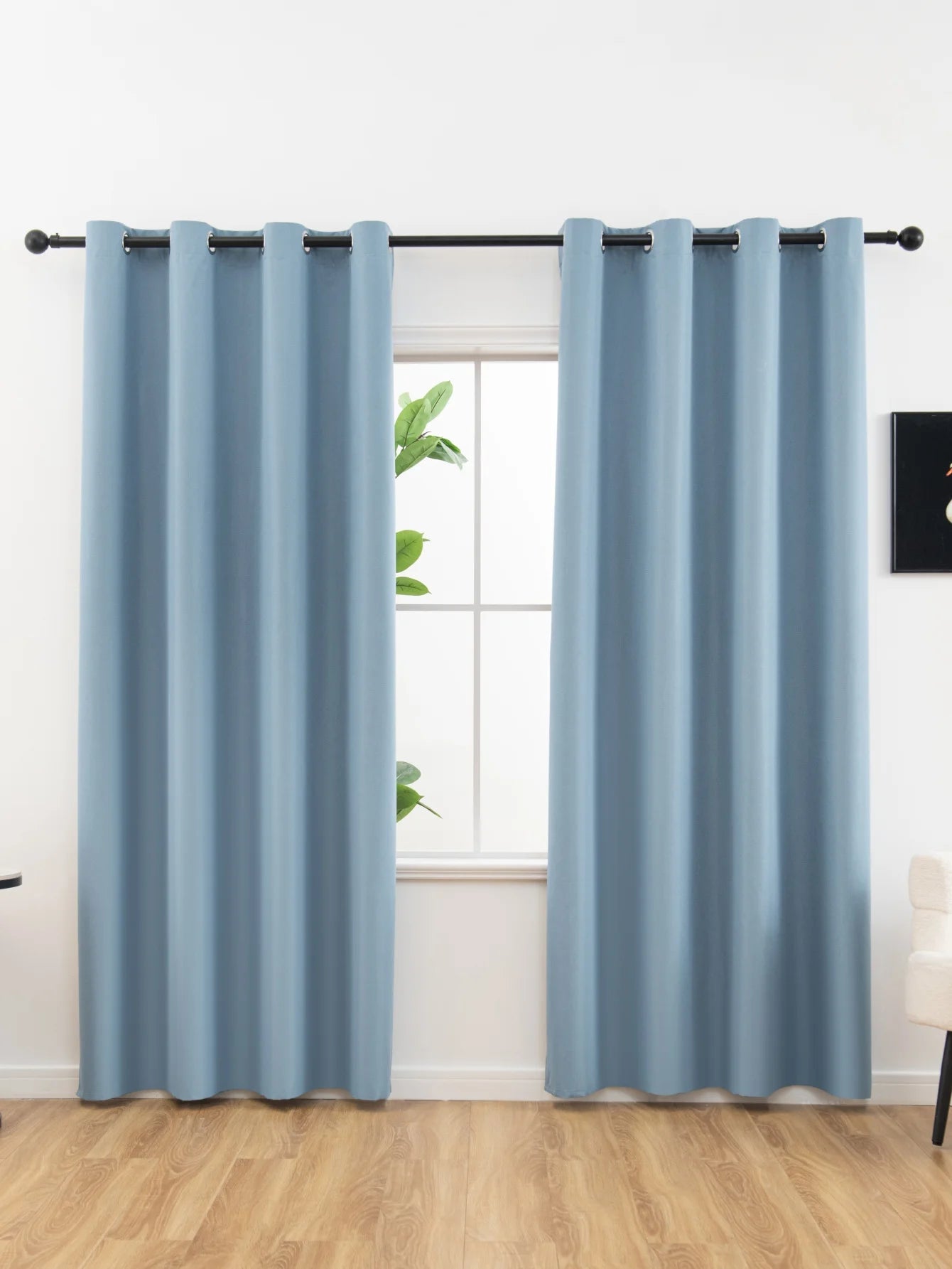Privacy Drapes for Bedroom, Living Room,100% Blackout Curtains with Grommets.