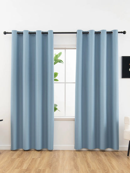 Privacy Drapes for Bedroom, Living Room,100% Blackout Curtains with Grommets.