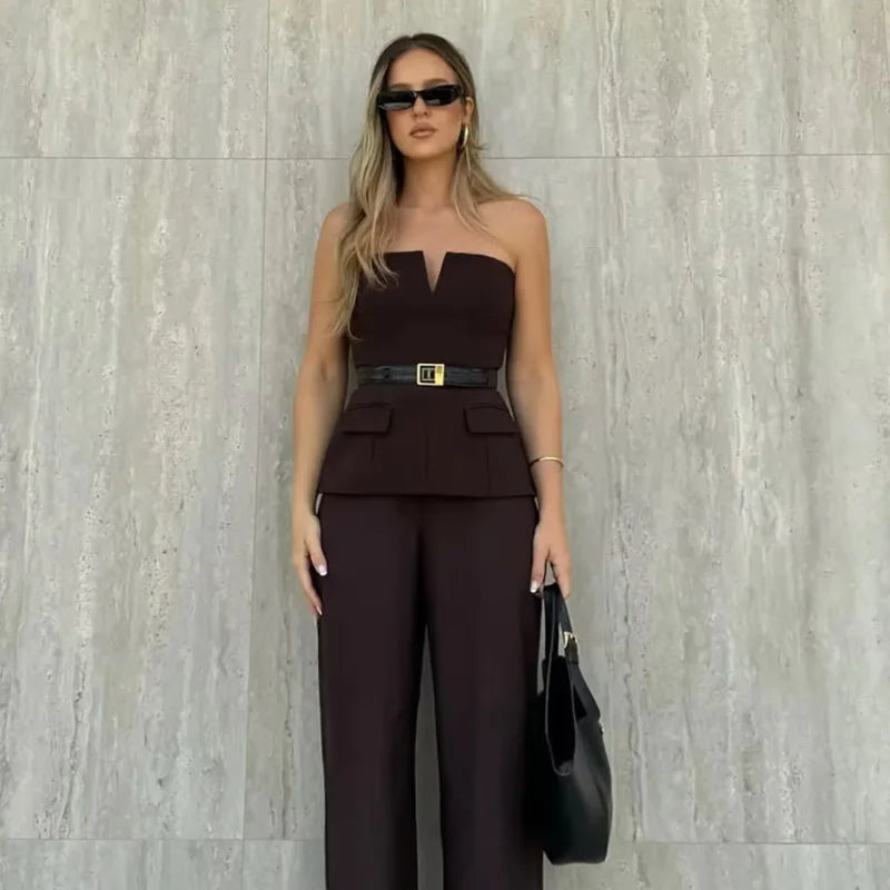 Sexy backless summer corset tank top