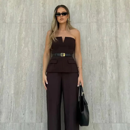 Sexy backless summer corset tank top