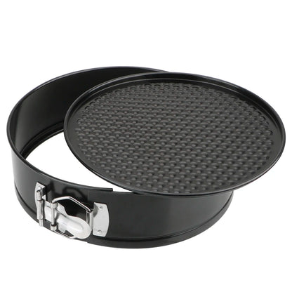 Removable-bottom round cake pan—non-stick carbon steel bakeware