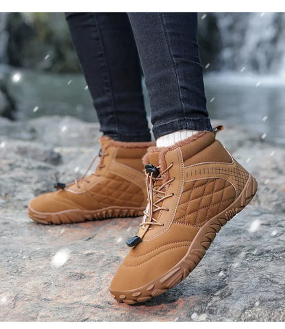 Winter Snow Boots – Warm Fur Lined, Non-Slip Barefoot Style