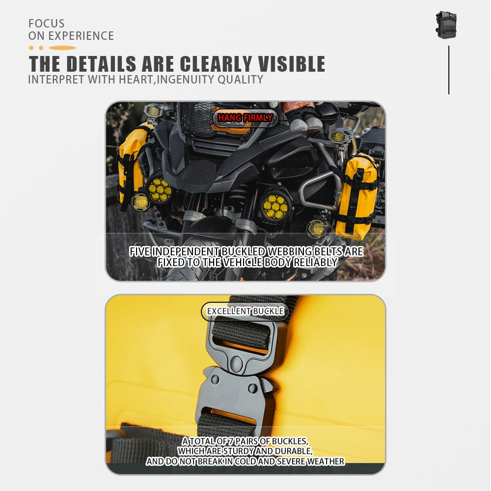 Compact protective bag for motorcycle maintenance gear