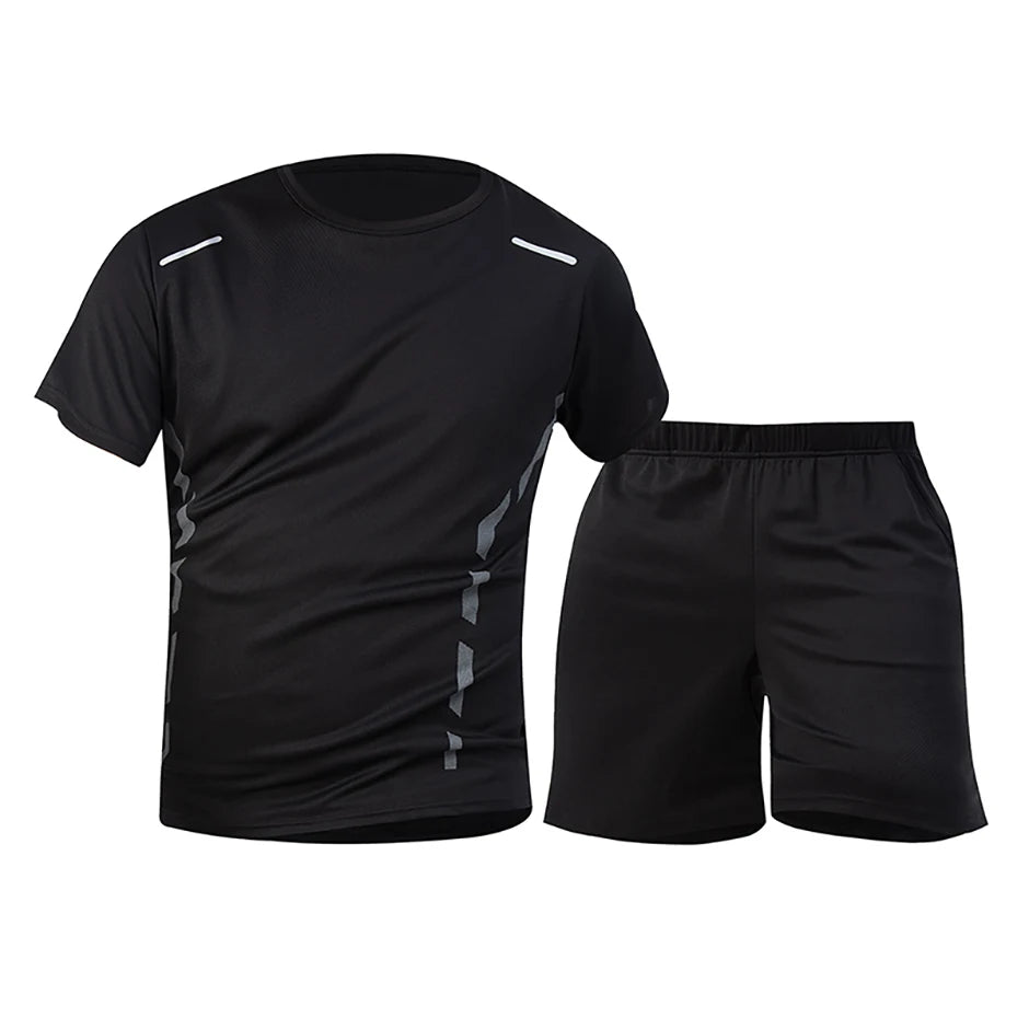 Men’s 2-piece summer sports suit, quick-dry