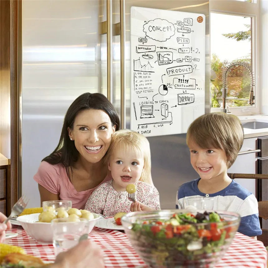 Magnetic dry erase board for fridge—perfect for reminders and memos