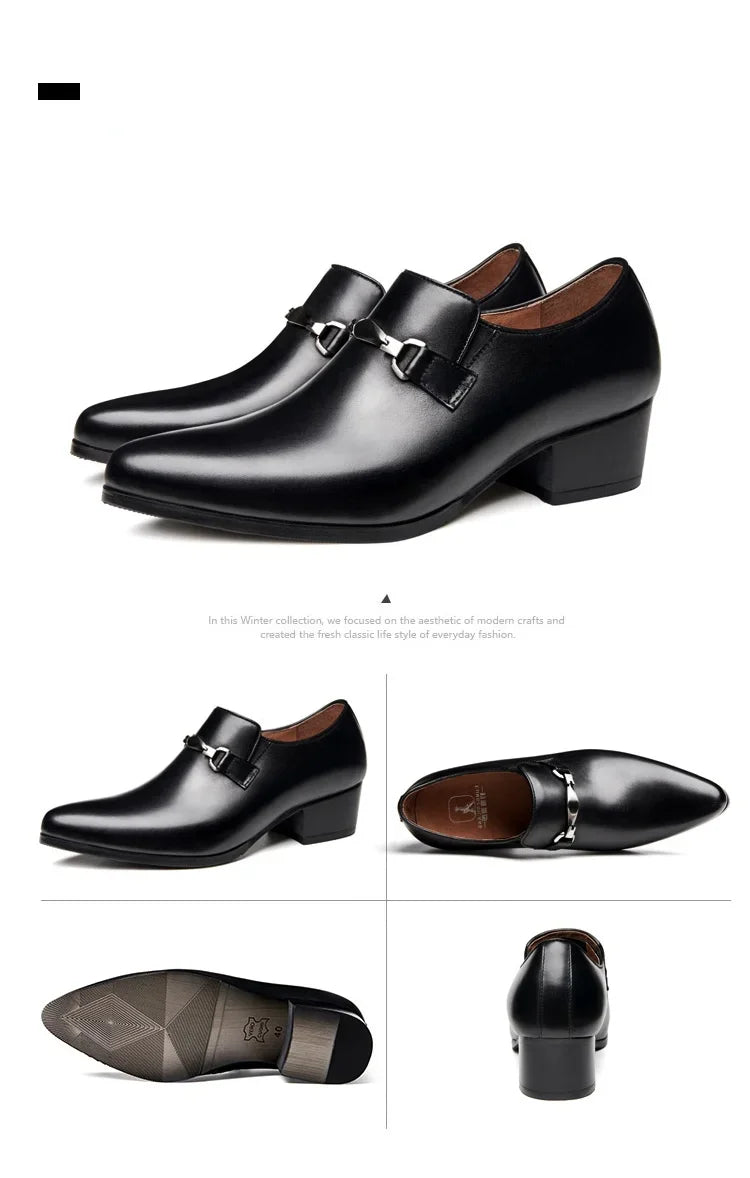 Classic high-quality leather men’s loafers