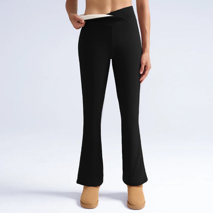 Women’s high-waist fleece leggings, winter warm