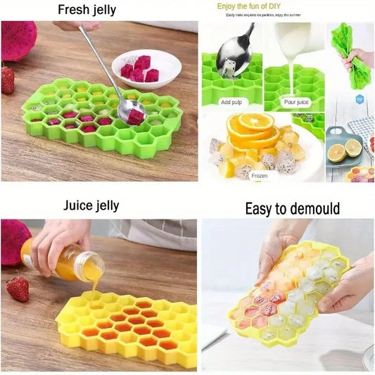 Silicone dessert and ice cube maker tray