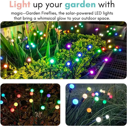 Waterproof solar garden lights for patios, yards, and pathways
