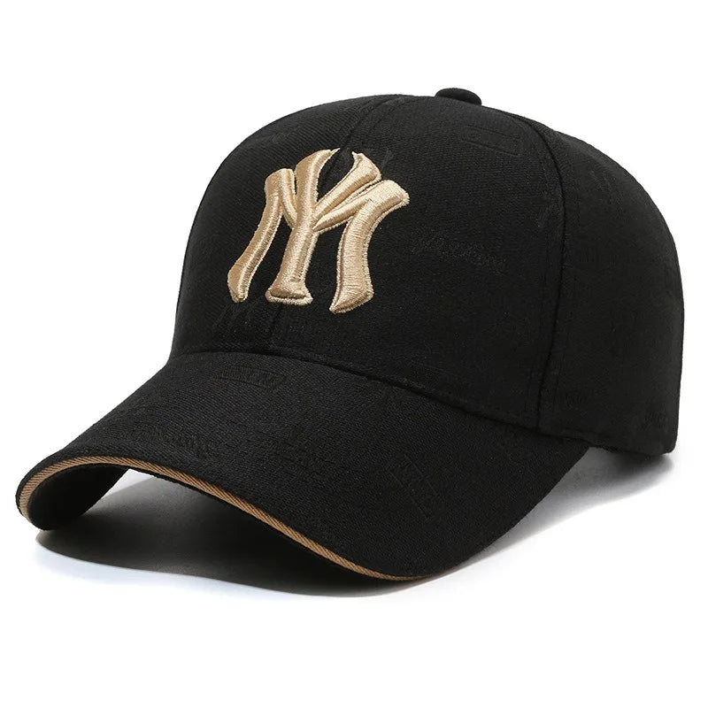 Unisex summer/autumn baseball cap with letter embroidery