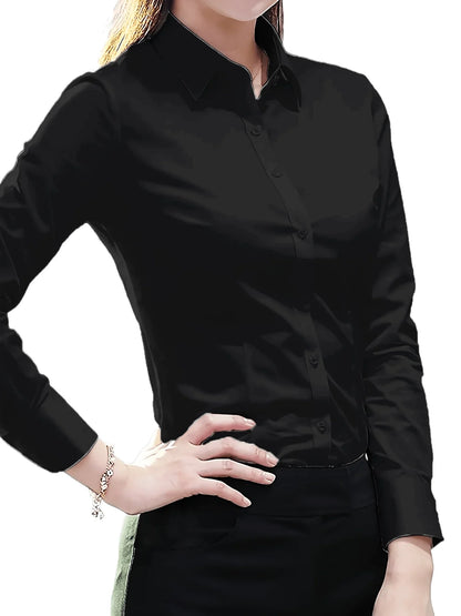 Elegant Office Shirt – Women’s Slim Fit Dress Top