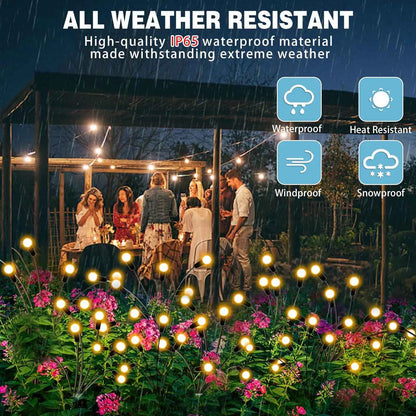 Waterproof solar garden lights for patios, yards, and pathways