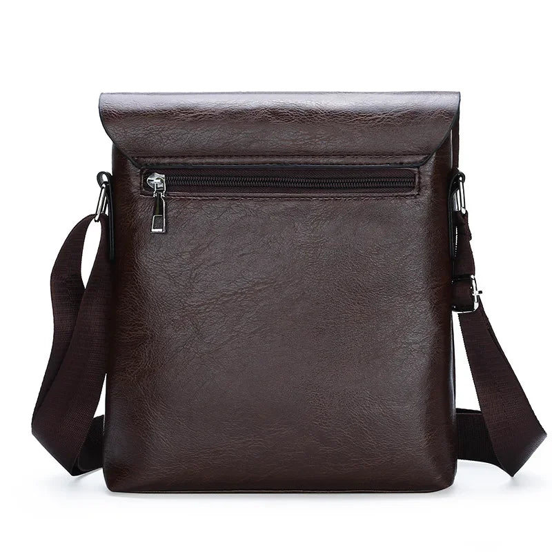 Durable premium leather side bag for men