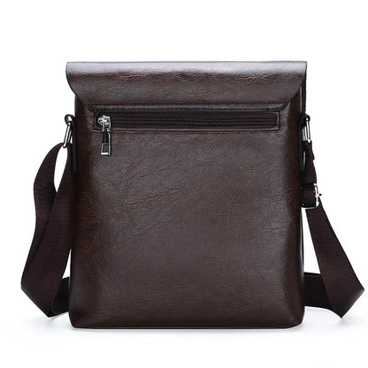 Durable premium leather side bag for men