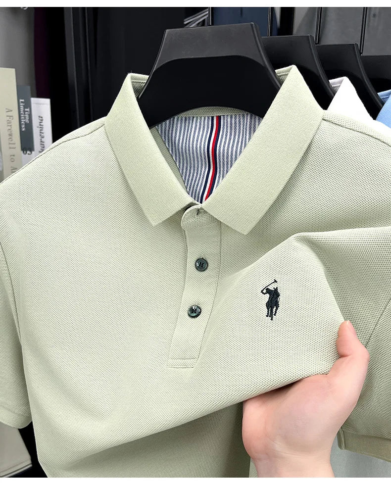 Men’s 100% cotton short sleeve polo shirt