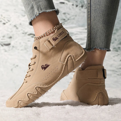 Women’s Winter Ankle Boots – Waterproof, Plush Fur Lined