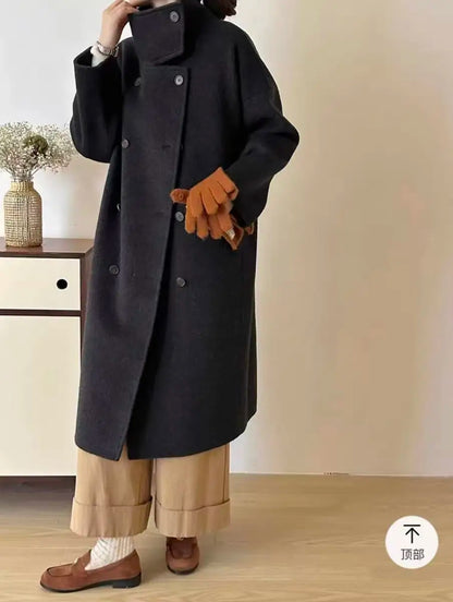 Women’s double-sided cashmere coat