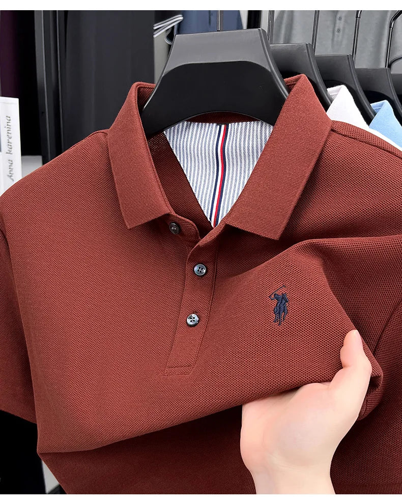 Men’s 100% cotton short sleeve polo shirt