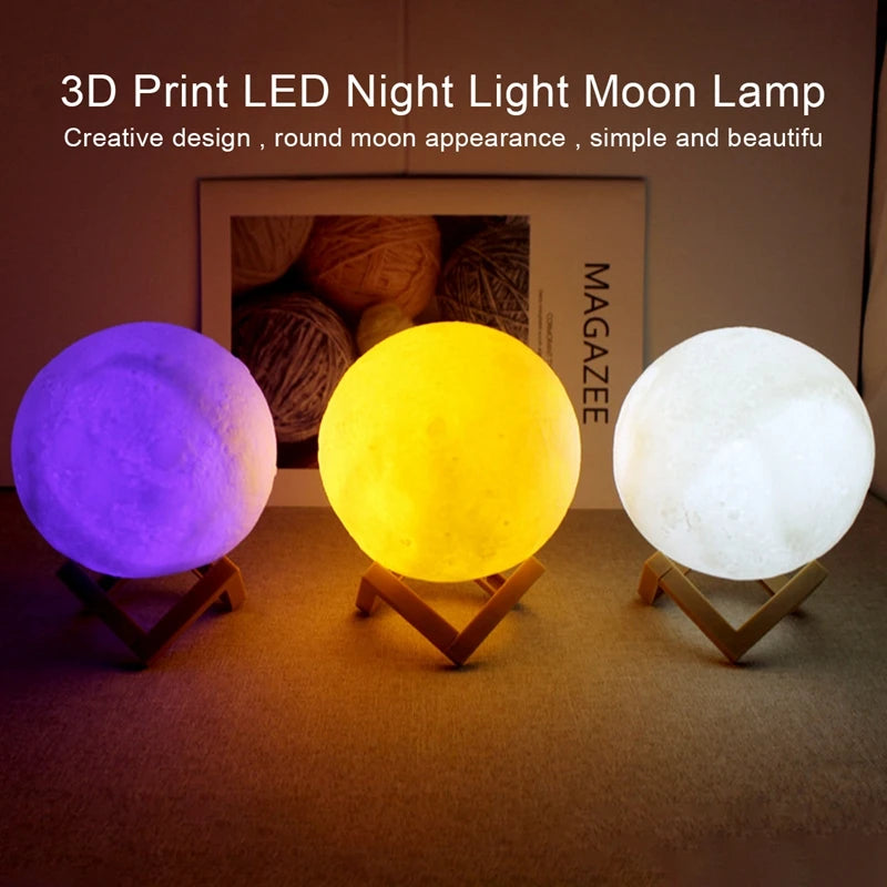 Decorative LED moon light for cozy indoor ambience