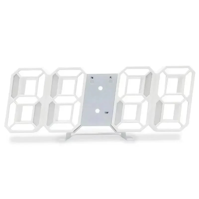 Creative LED clock with clear, glowing numbers for any room