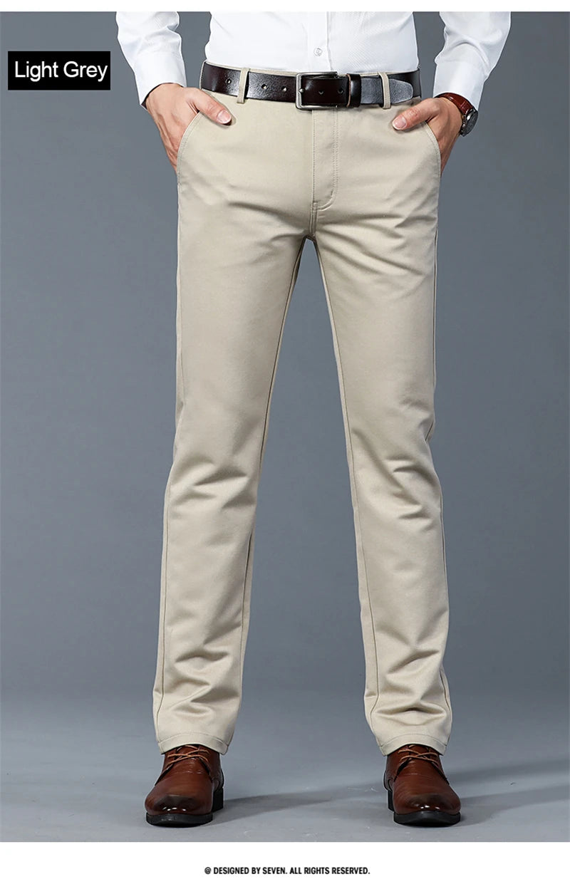 Luxury business casual suit pants, regular fit