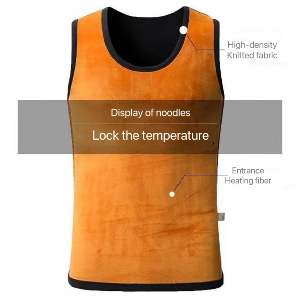 Comfortable shaping male vest for cold weather
