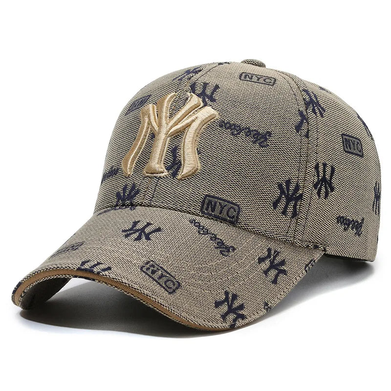 Unisex summer/autumn baseball cap with letter embroidery