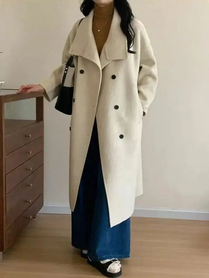 Women’s double-sided cashmere coat