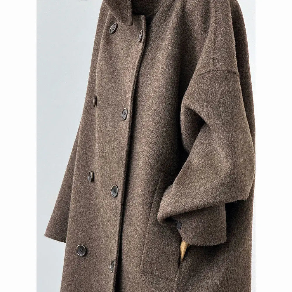 Women’s double-sided cashmere coat