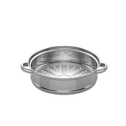 28cm 3-tier stainless steel food steamer for vegetables and large pots