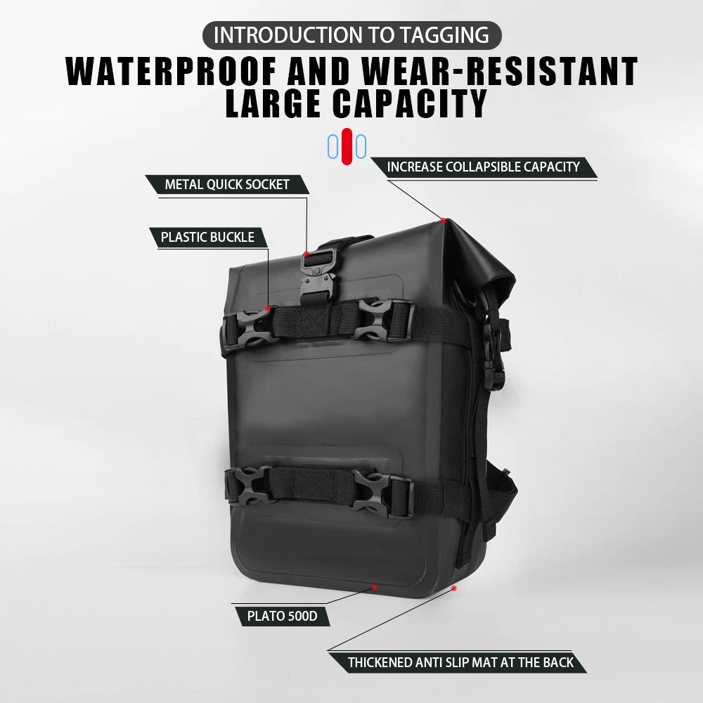 Compact protective bag for motorcycle maintenance gear