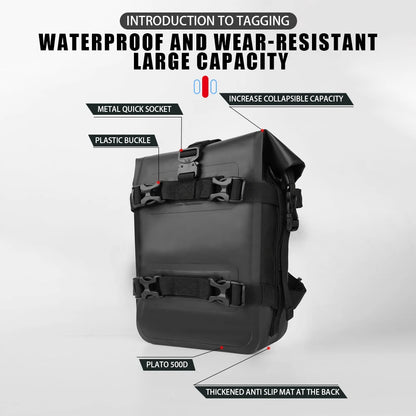 Compact protective bag for motorcycle maintenance gear