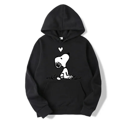 Unisex Snoopy cartoon hoodie for spring/autumn