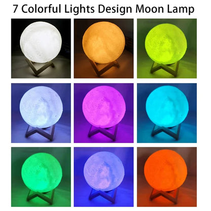Decorative LED moon light for cozy indoor ambience