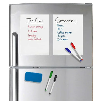 Magnetic dry erase board for fridge—perfect for reminders and memos