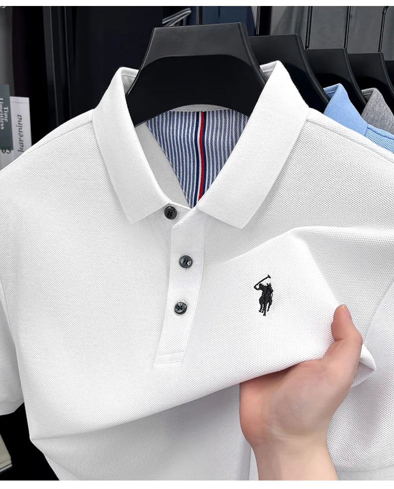 Men’s 100% cotton short sleeve polo shirt