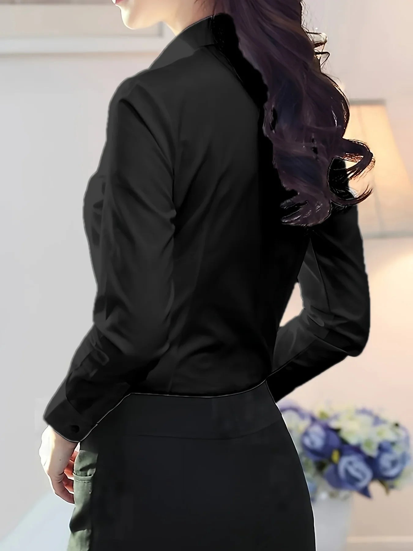 Elegant Office Shirt – Women’s Slim Fit Dress Top