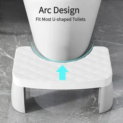 Ergonomic toilet foot stool for kids, adults, seniors, and pregnant women