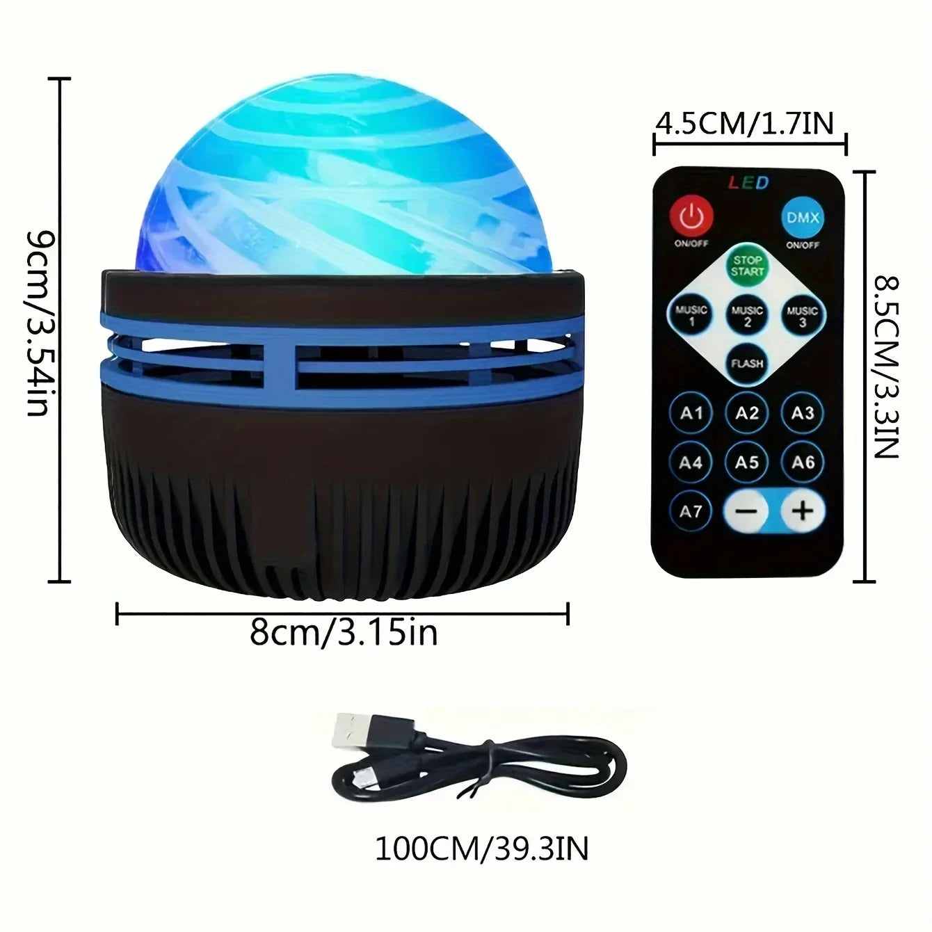 Colorful LED night lamp—perfect for children and special occasions