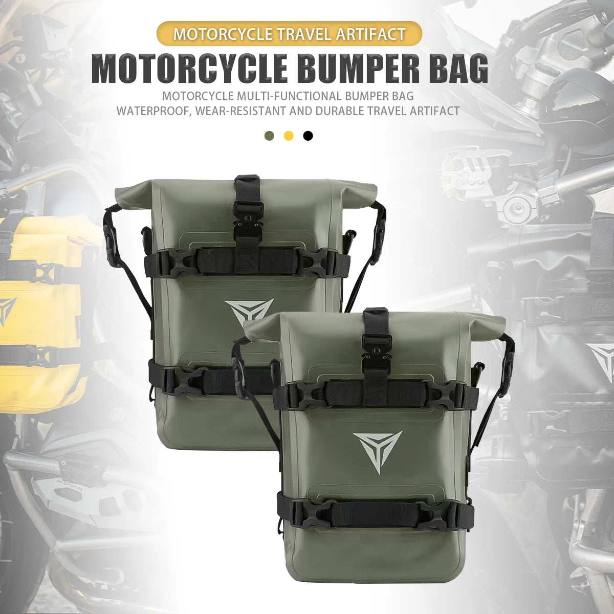 Compact protective bag for motorcycle maintenance gear