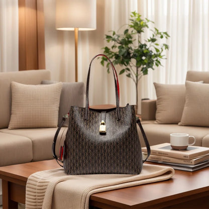 CH Leather Crossbody Bag – Large Capacity Daily Tote