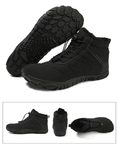 Winter Snow Boots – Warm Fur Lined, Non-Slip Barefoot Style