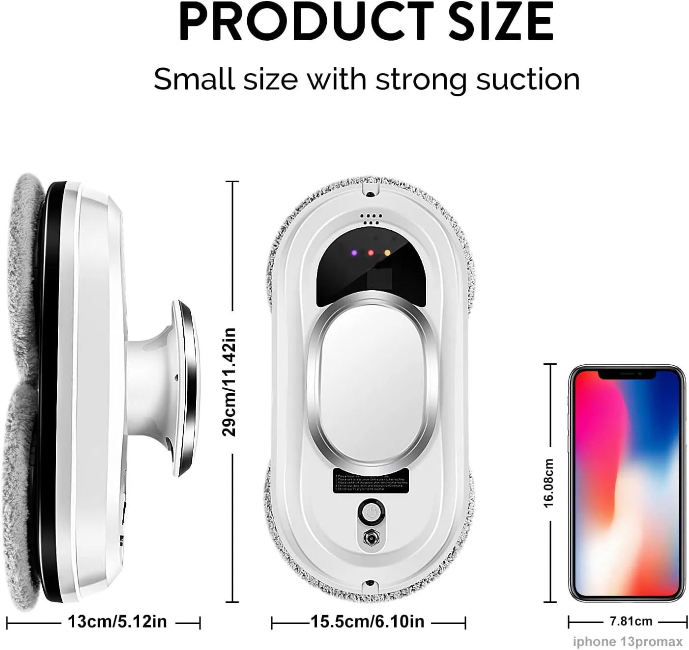 Remote-controlled smart glass cleaner robot—effortless, automated window cleaning for home