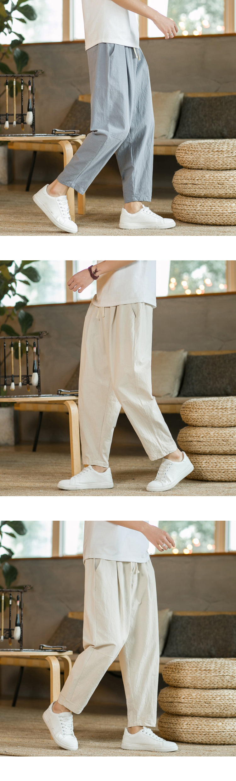 porty jogger pants with a loose fit and clean solid design